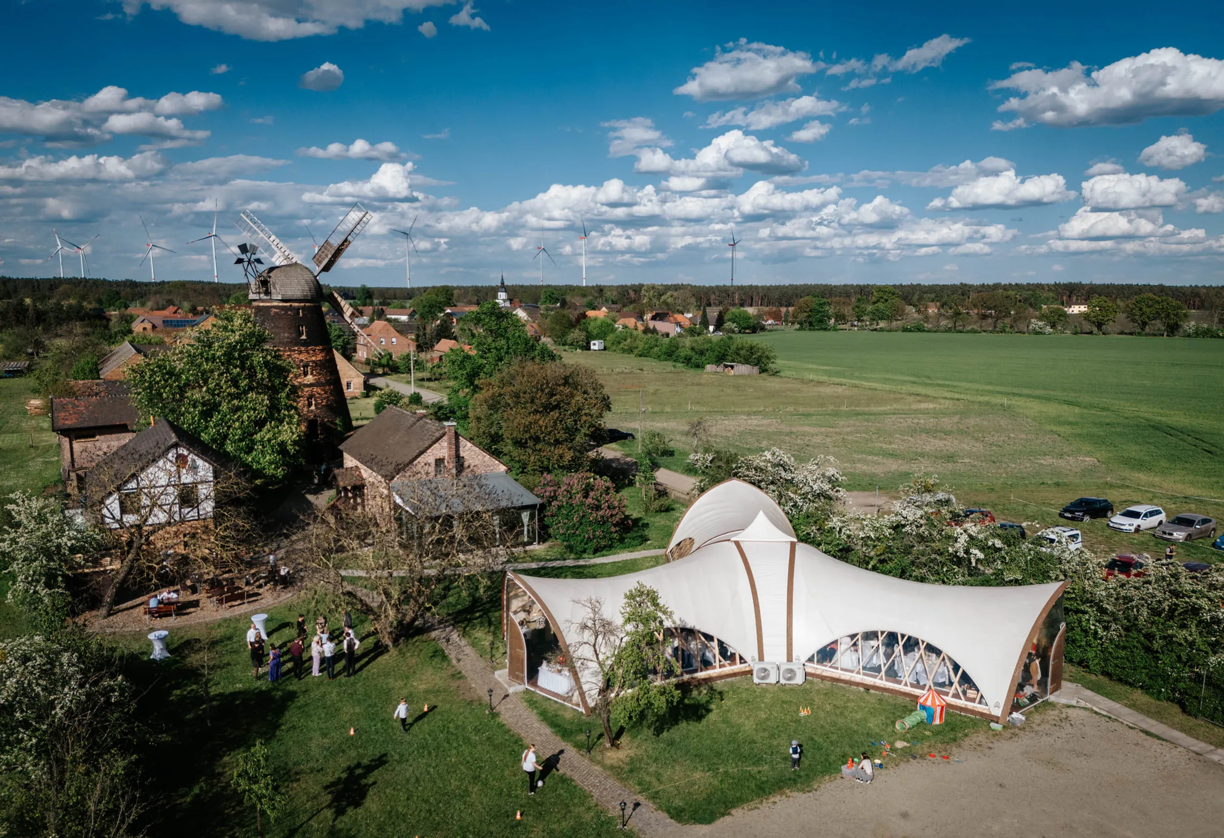 Dörrwalder Mühle aus der Luft Fotografiert