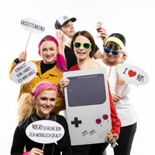 90er Jahre Fotobox Requisiten