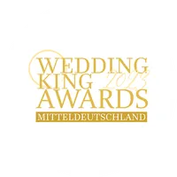 Goldenes Logo der Wedding King Awards Mitteldeutschland