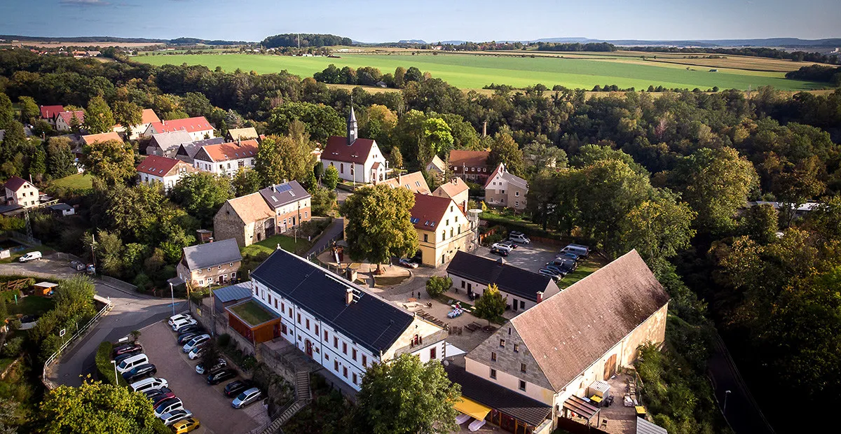 Jugendgästehaus Liebethal - Hochzeitslocation von oben