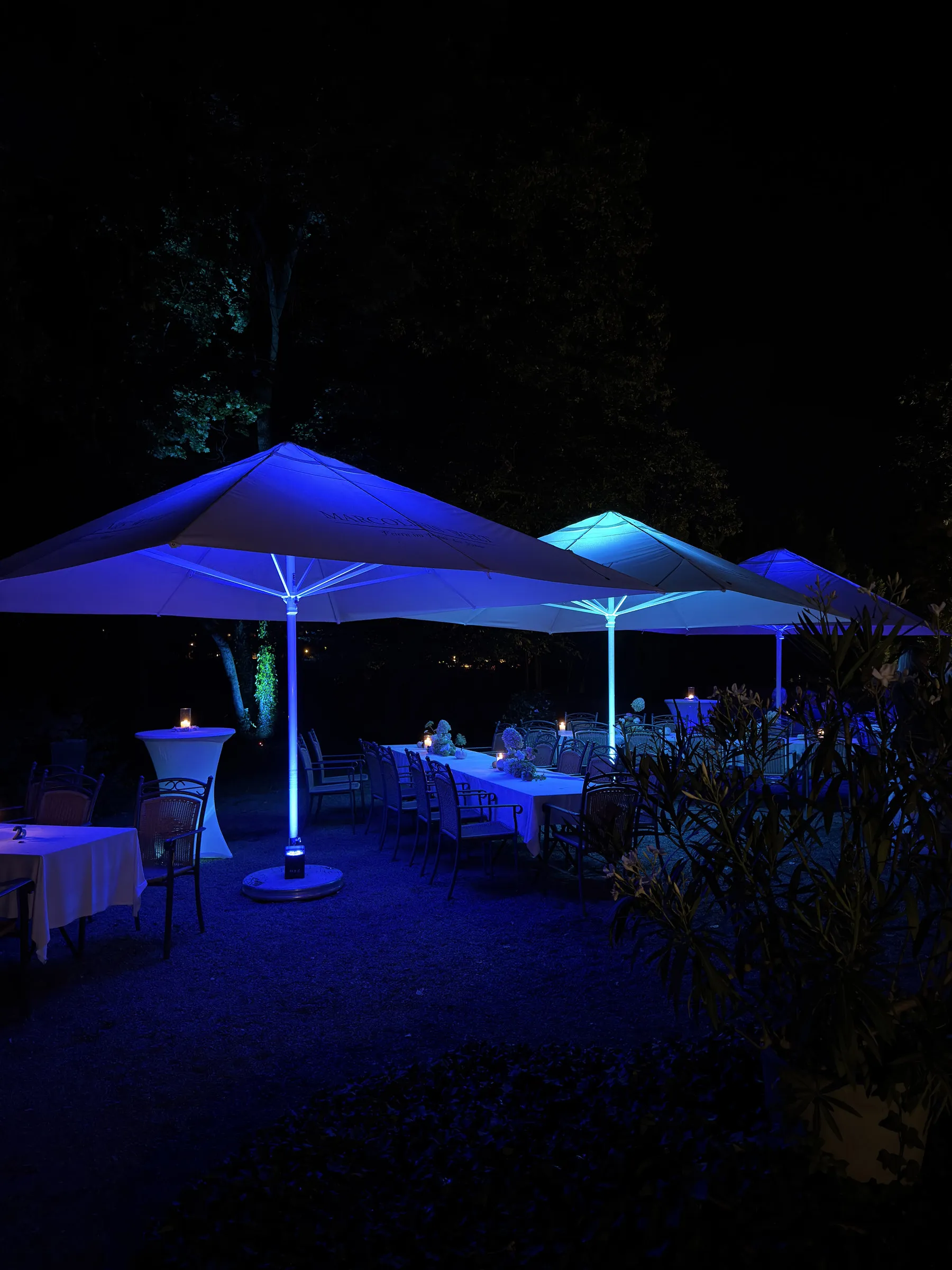 Marcolinis Welt Schirme mit Licht