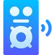 Symbol eines Lautsprechers mit Schallwellen